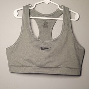 Nike Gray Women's Dry Fit Sports Bra Size Large